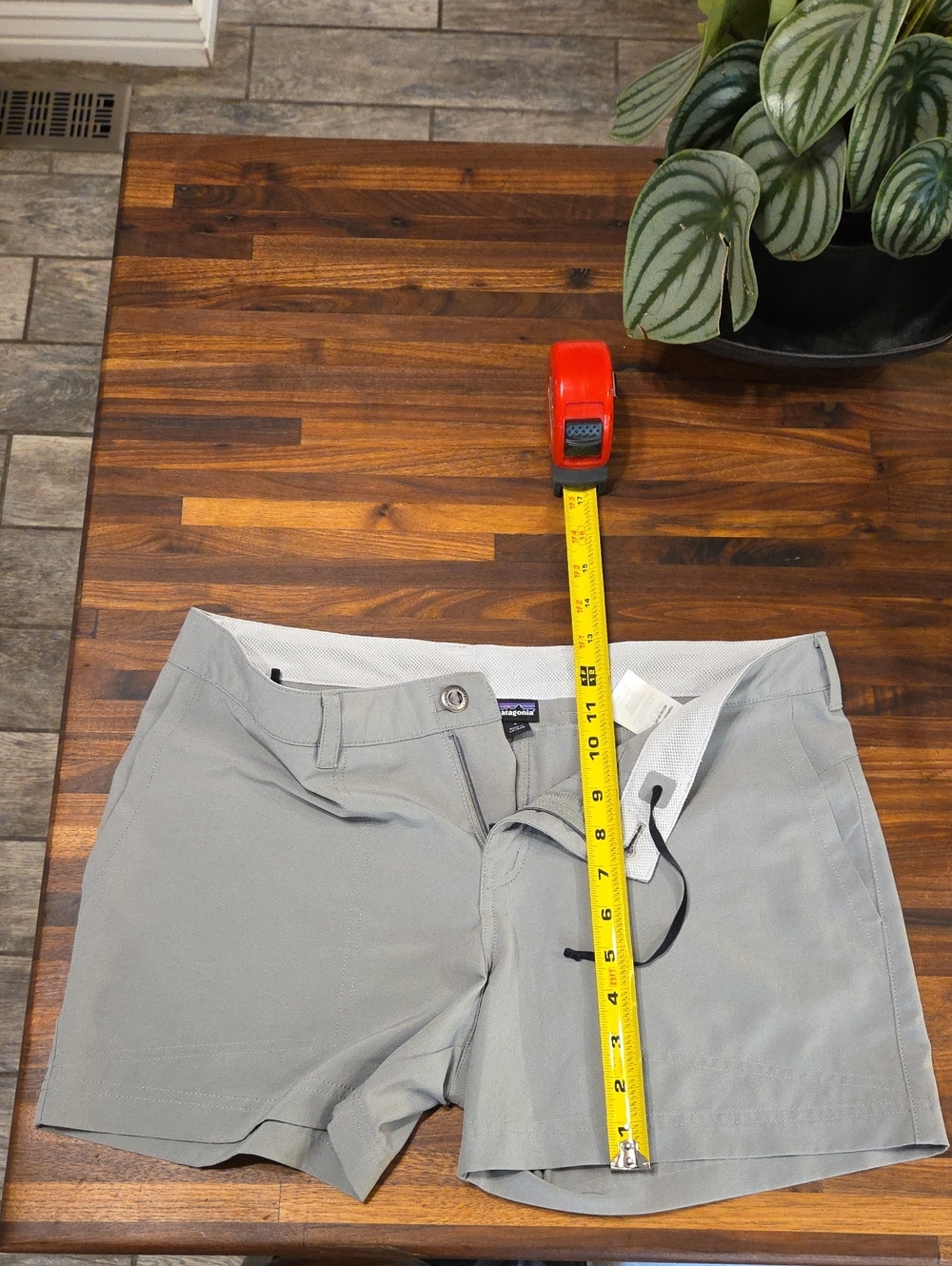 Patagonia Light Gray Hybrid Shorts